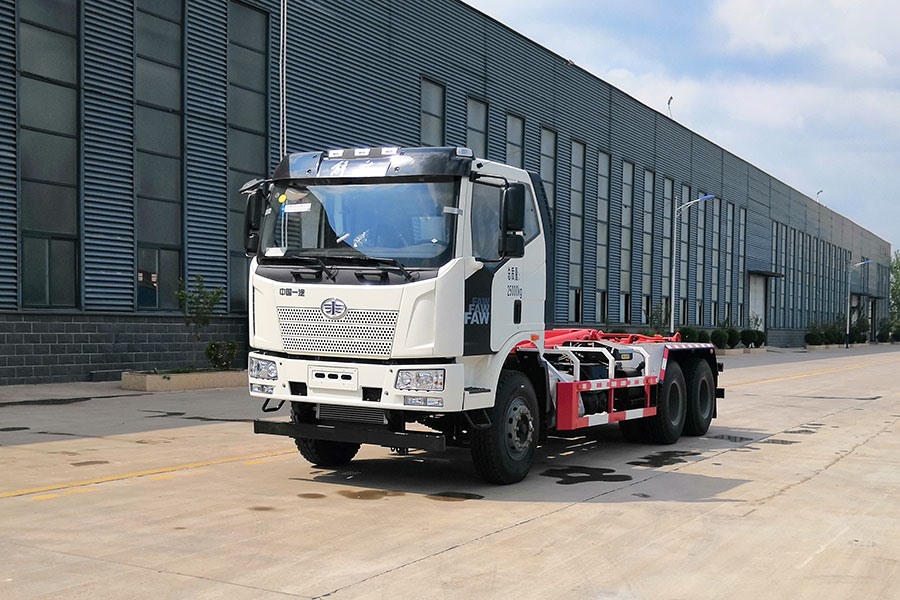 20T車廂可卸式垃圾車YYD5252ZXXC6(左45°)