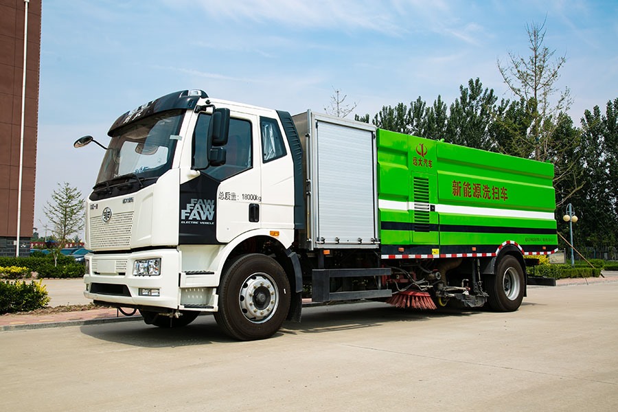 純電動解放洗掃車